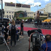 La prensa en la premiere