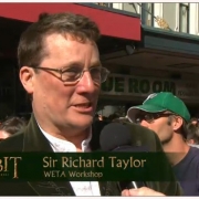 Richard Taylor en la alfombra roja