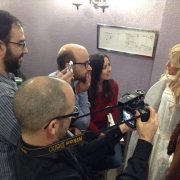 Fans en el photocall