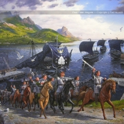 Aragorn llega a la Batalla de los Campos del Pelennor