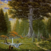 El gran árbol de Caras Galadhon