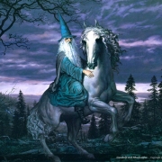 Gandalf y Sombragrís