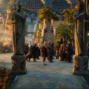 Bilbo, Gandalf y los Enanos llegan a Rivendel