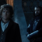 Bilbo y Thorin en Rivendel