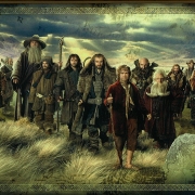 Bilbo, Gandalf y los Enanos