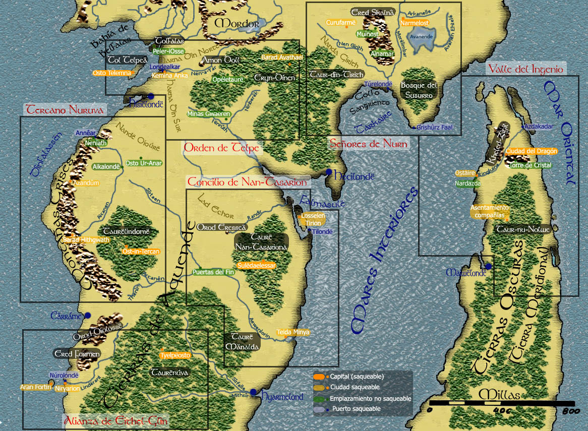 Mapa de Haldanóri, Las Tierras Ocultas