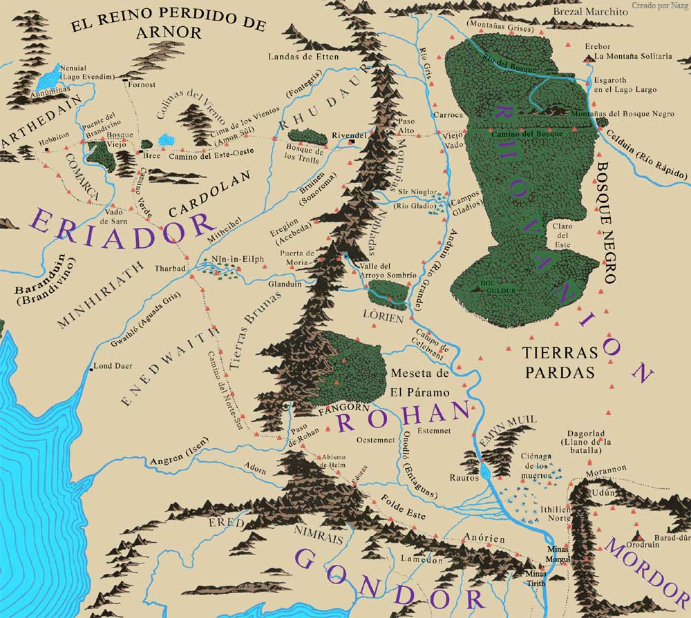 Mapa de la Tierra Media