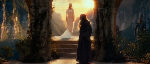 Galadriel y Gandalf