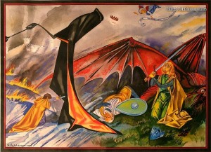 Sergei Iukhimov - Merry y Eowyn contra el Rey Brujo