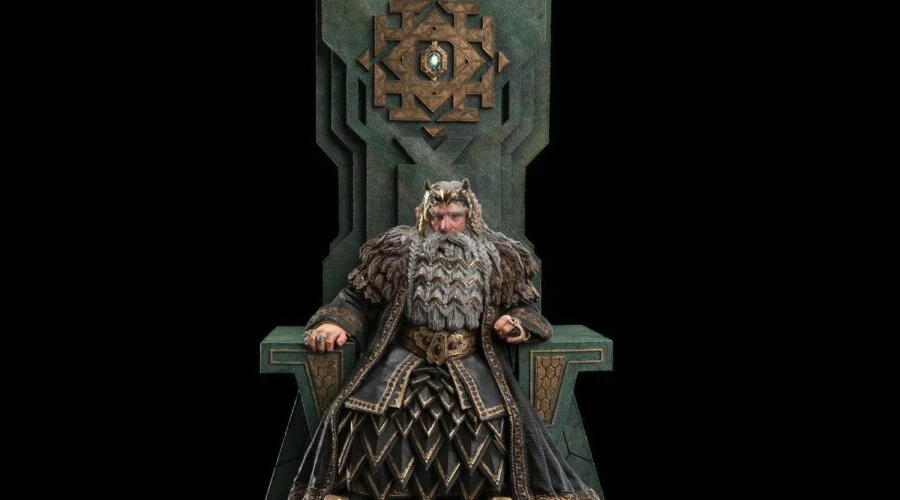 Ya se puede comprar la escultura de Thrór en el trono de Erebor de Weta Workshop