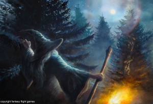 Bilbo, Gandalf y los Enanos trepan a los árboles huyendo de los Wargos, según David Demaret