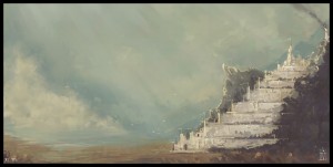 Minas Tirith, según una artista conocida como MagusVerus
