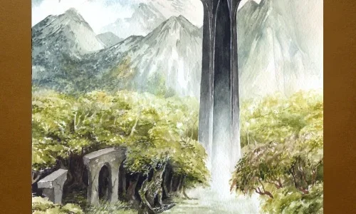 22-08-3019 La comitiva del Rey Elessar llega a Isengard