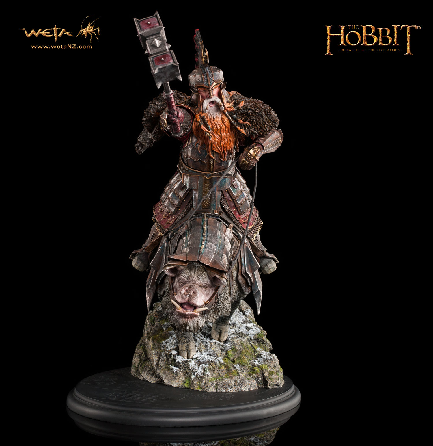 Escultura de Dáin Pie de Hierro de Weta Workshop