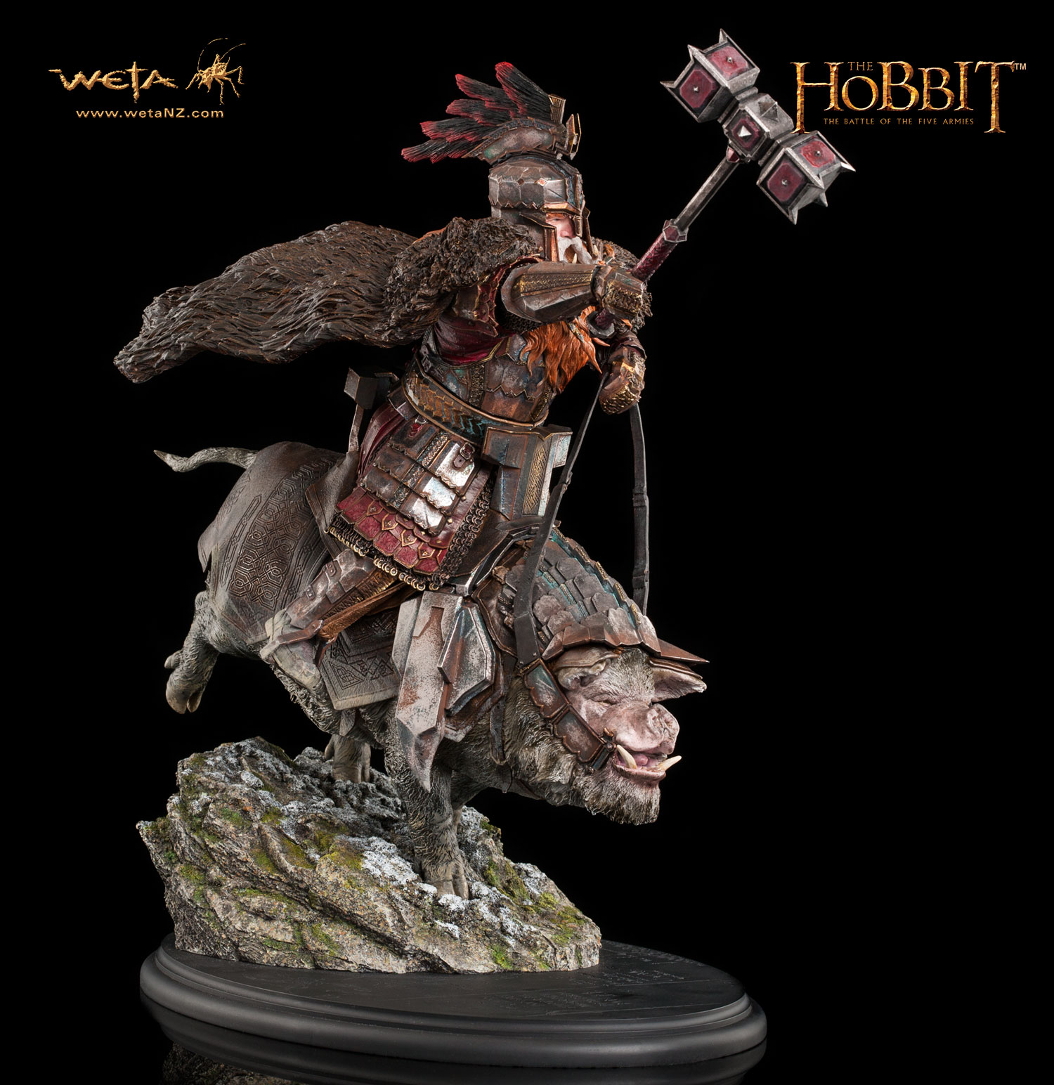 Escultura de Dáin Pie de Hierro de Weta Workshop