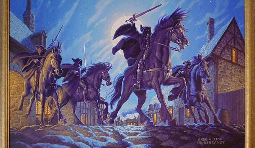 29-09-3018 Merry advierte la presencia de los Nazgûl y Aragorn ordena que los hobbits pasen la noche con él