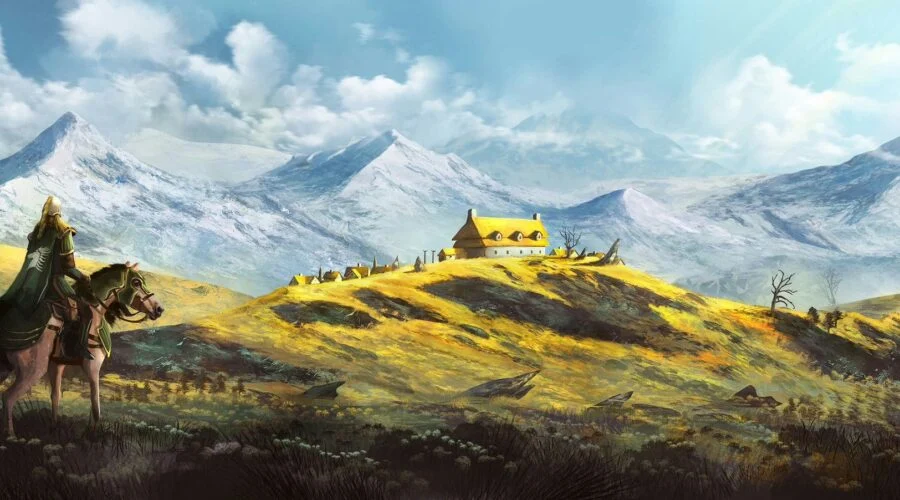 02-03-3019 Frodo, Sam y Gollum llegan al final de la Ciénaga de los Muertos. Gandalf, Aragorn, Legolas y Gimli llegan a Edoras.