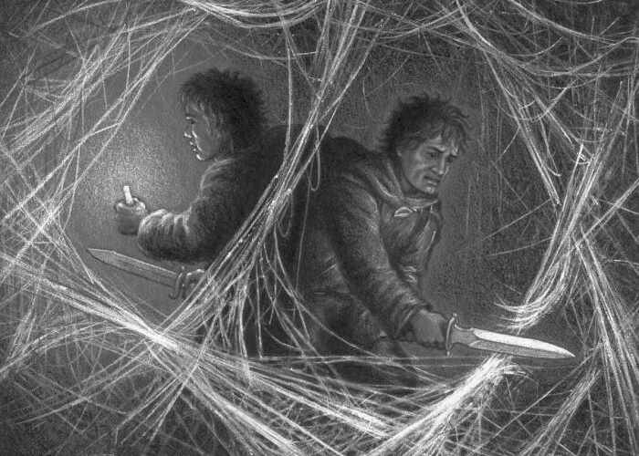 12-03-3019 Gollum regresa de su encuentro con Ella-Laraña y lleva a Frodo y Sam al Antro de Ella-Laraña