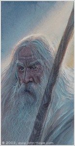 Gandalf el Blanco, según John Howe