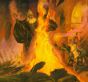 La pira de Denethor, según Robert Chronister