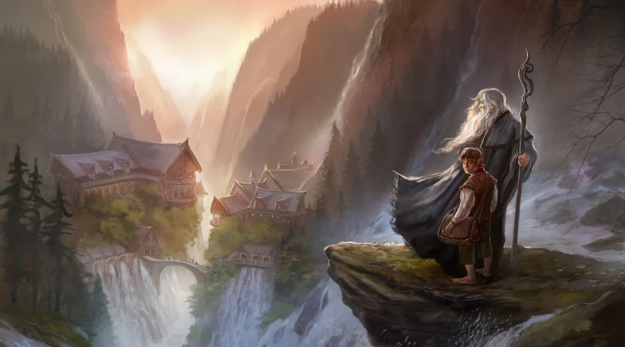 01-05-2942 Gandalf y Bilbo llegan a Rivendel