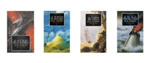 Los cuatro volúmenes de la colección 'Historia de El Señor de los Anillos'
