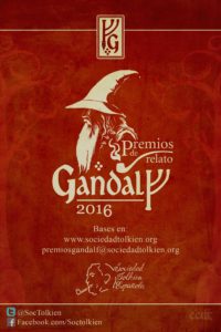 Premios Gandalf de relato 2016 convocados por la Sociedad Tolkien Española