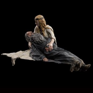 Figura de Galadriel y Gandalf del diorama de Dol Guldur de Weta Workshop