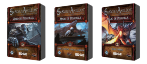 Khazad-dûm, Sobre la colina y bajo la colina, y En el umbral, tres dos nuevos mazos de pesadilla para El Señor de los Anillos: El juego de cartas (LCG)