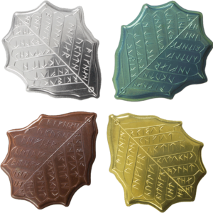 Set de monedas de Eregion de Shire Post Mint (reverso)