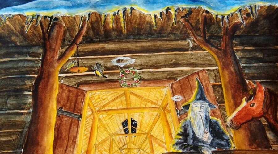 30-12-2941 Beorn, Gandalf y Bilbo llegan a casa de Beorn