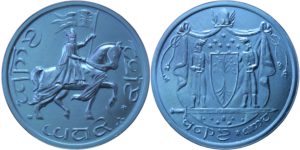 Moneda de mithril de la coronación de Aragorn de Shire Post Mint
