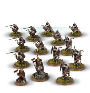 Dáin y los jinetes enanos en cabra de las Colinas de Hierro de Games Workshop