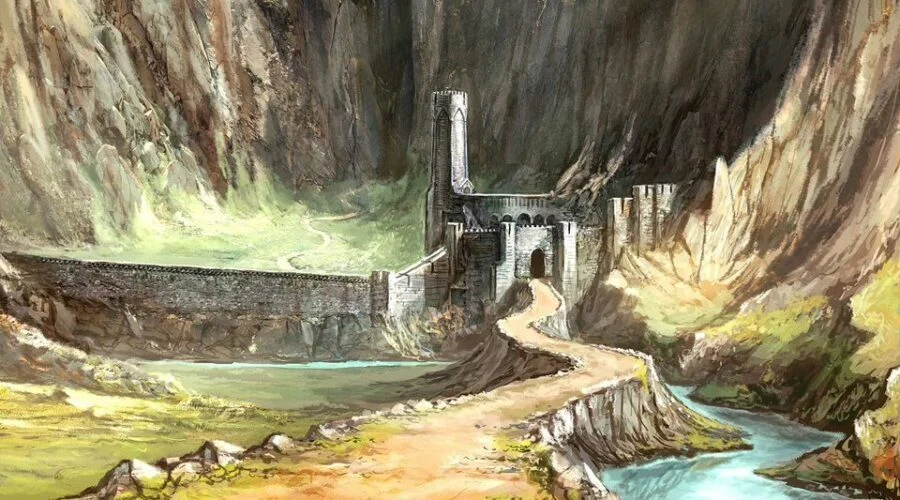 18-08-3019 La comitiva del Rey Elessar llega al Abismo de Helm