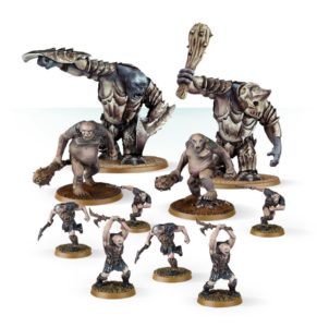 Horda de monstruos (Trolls, Ogros y Berserkers) de Gundabad de Games Workshop