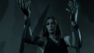 Ella-laraña en su forma humana en la Tierra Media: Sombras de Guerra