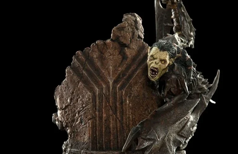 Escultura de orco de Moria de Weta Workshop