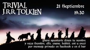 Trivial J.R.R. Tolkien en Zaragoza organizado por el Multiverso Bar en colaboración con el Smial de Khazad-dûm