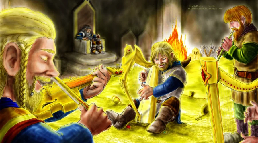 04-11-3019 Los enanos cantan para animar a Thorin