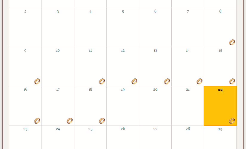 ¡Novedad! Calendario de la Comarca