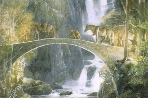 Los Enanos llegan a Rivendel