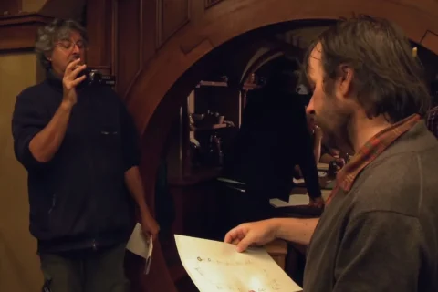 Andrew Lesnie y Peter Jackson
