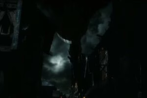 Smaug sobrevuela la indefensa Esgaroth