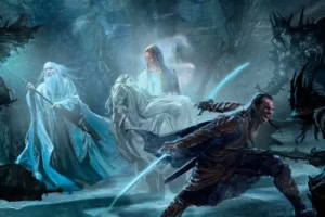 Diseño conceptual del Concilio Blanco en Dol Guldur de Gus Hunter