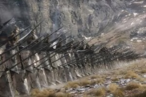 Los Elfos y los Enanos se enfrentan a los Orcos