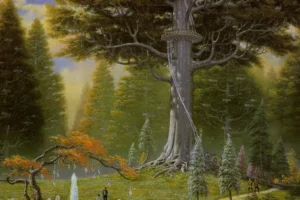 El gran árbol de Caras Galadhon