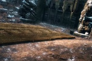 El ejército élfico frente a Erebor