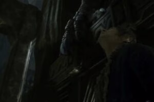 Bilbo se esconde de Smaug