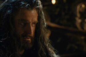 Thorin ante el Rey Elfo