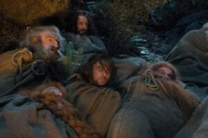 Bombur, Óin, Thorin, Kili, Glóin y Balin